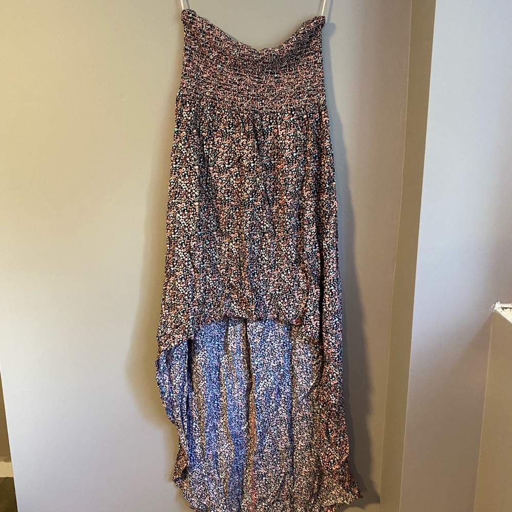 Strapless high low dress